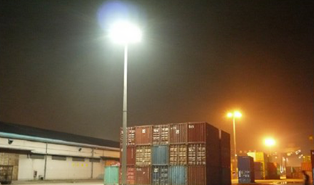 400W Led High mast light for Marina in Singapore